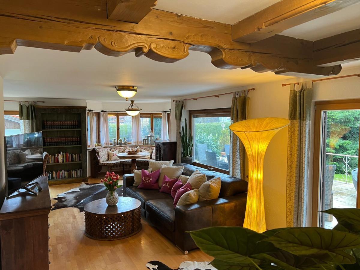 Alpen Suite Tegernsee - Grosse Sonnenterasse Und Idyllischer Garten Bad Wiessee Exterior foto
