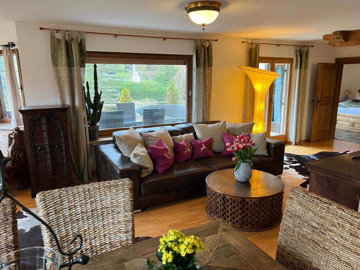 Alpen Suite Tegernsee - Grosse Sonnenterasse Und Idyllischer Garten Bad Wiessee Exterior foto